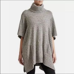Athleta gray poncho sweater, size XXS / XS